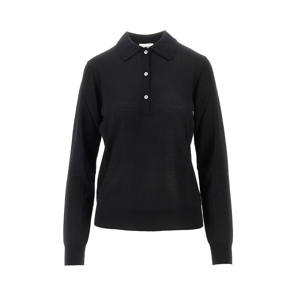 Knitted polo shirt