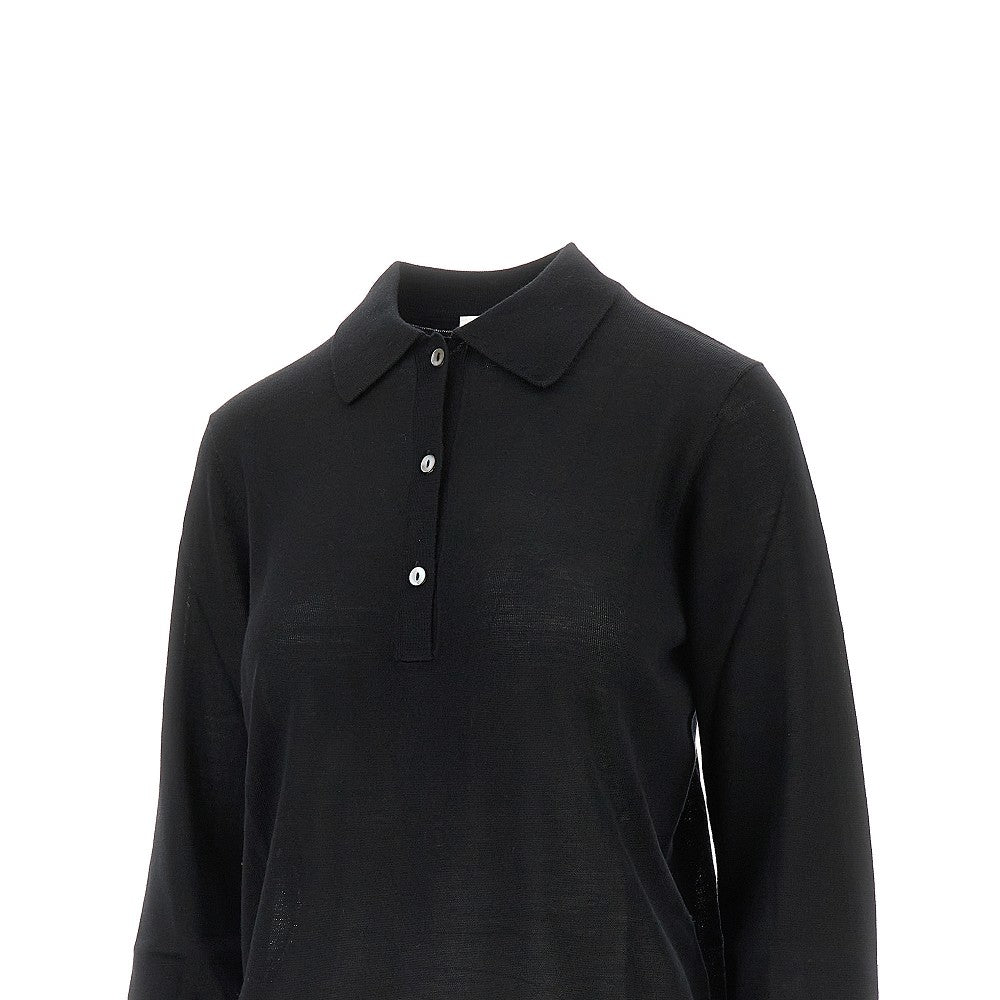 Knitted polo shirt