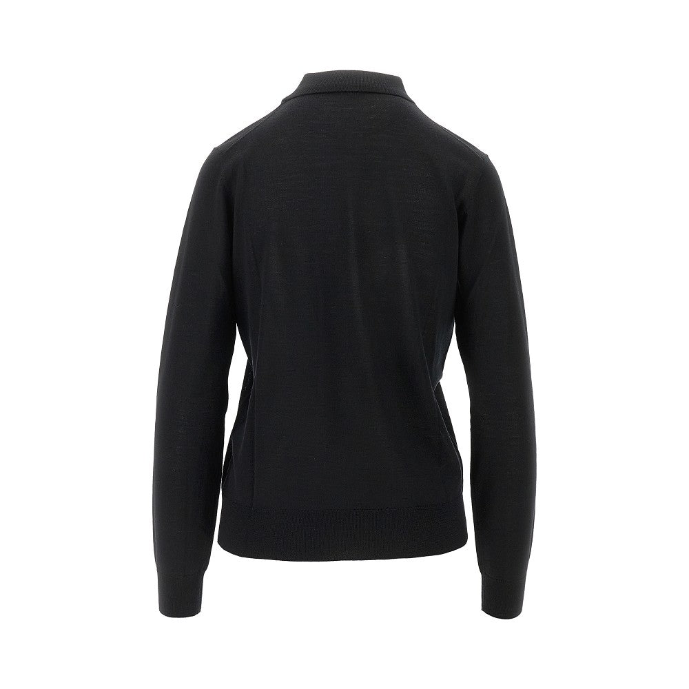 Knitted polo shirt
