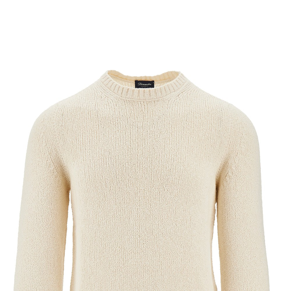 Pullover girocollo in cotone