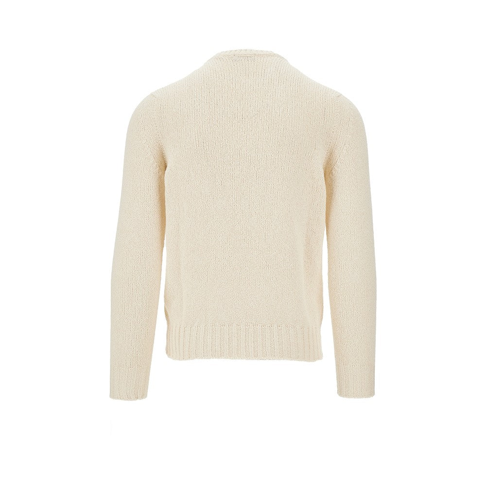 Pullover girocollo in cotone
