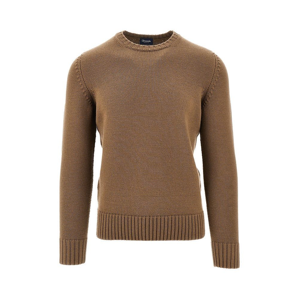 Pullover girocollo in lana merino