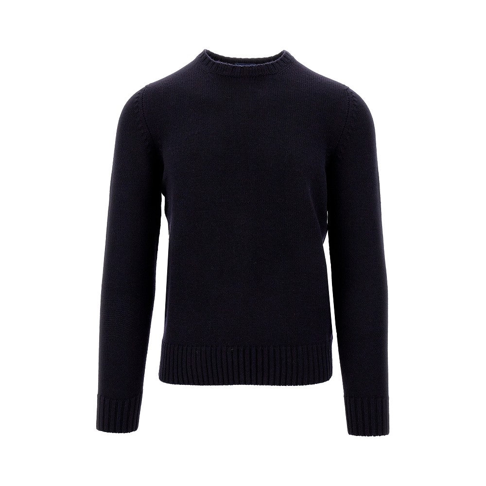 Pullover girocollo in lana Merino Extrafine