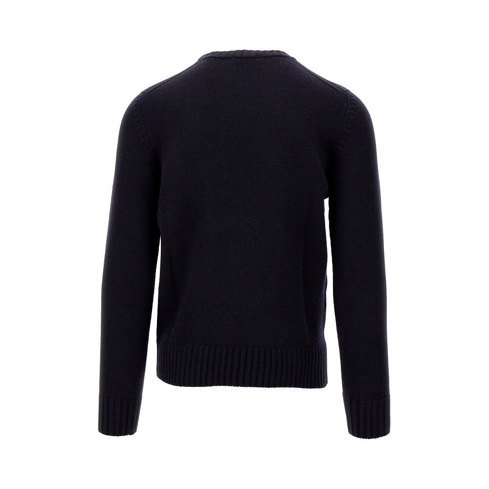 Pullover girocollo in lana Merino Extrafine