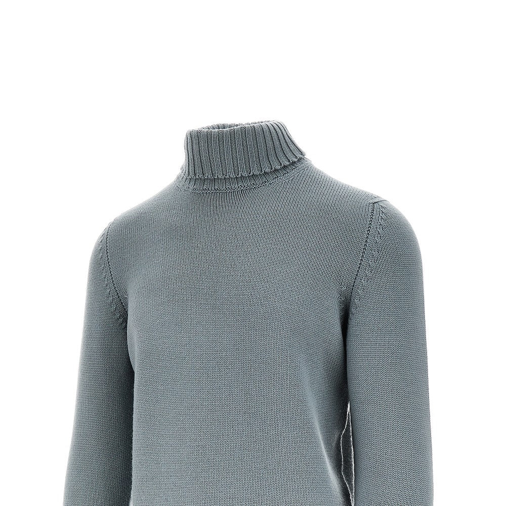 Pullover a collo alto in lana merino