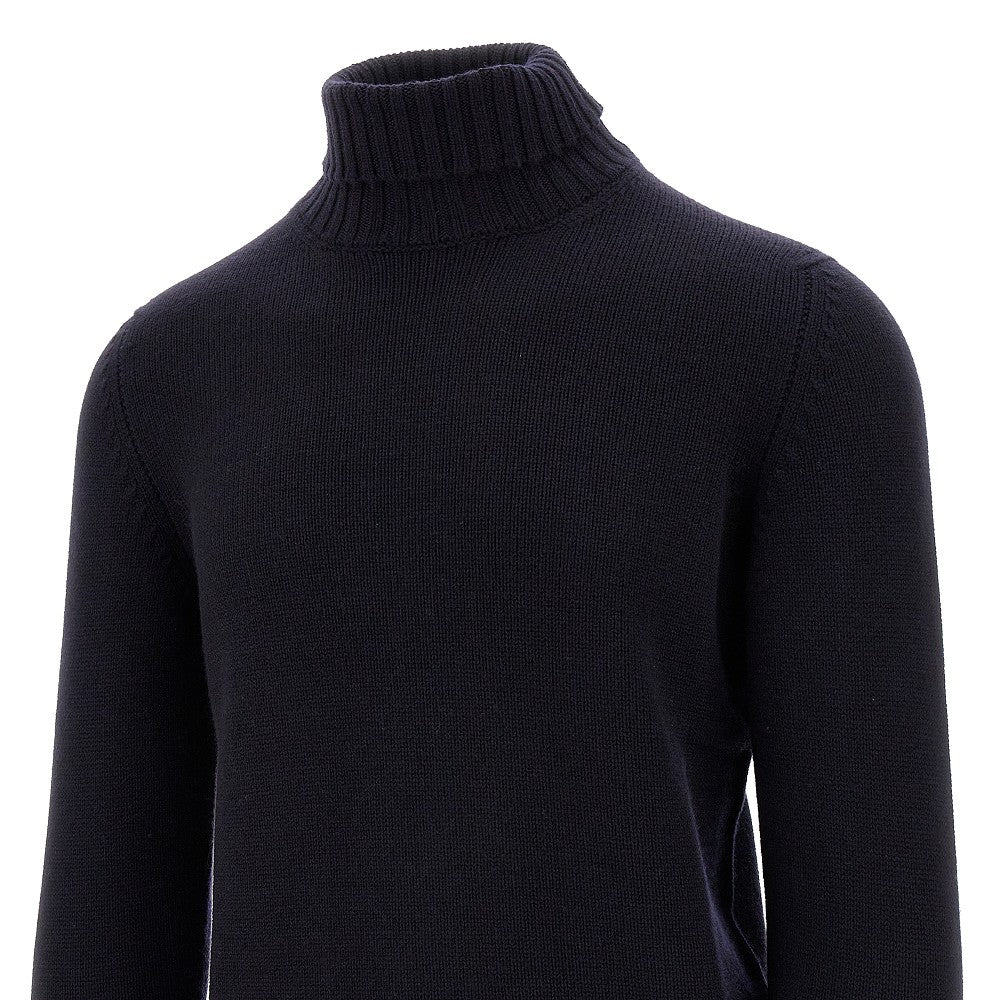 Pullover a collo alto in lana Merino