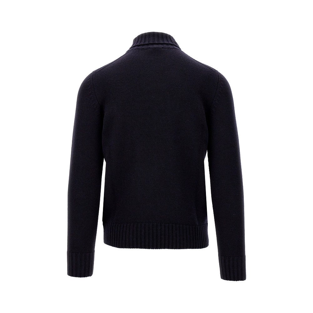 Pullover a collo alto in lana Merino