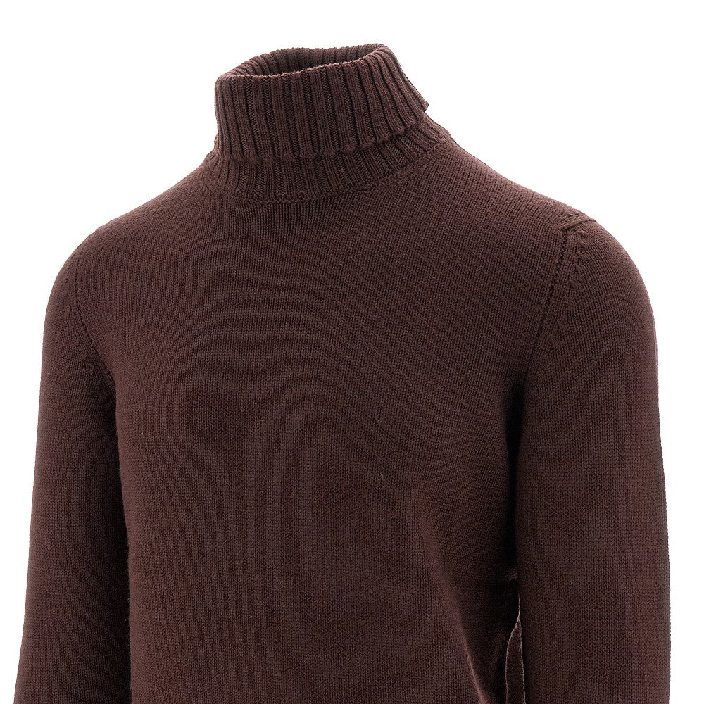 Pullover a collo alto in lana Merino