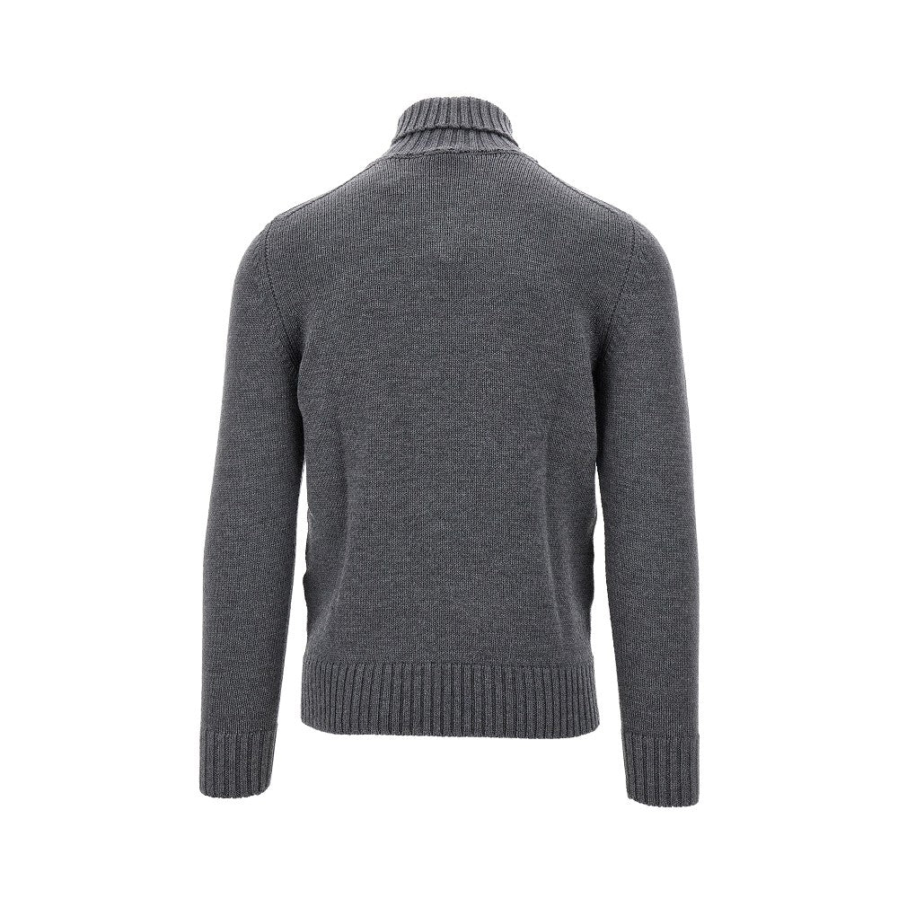 Pullover a collo alto in lana Merino