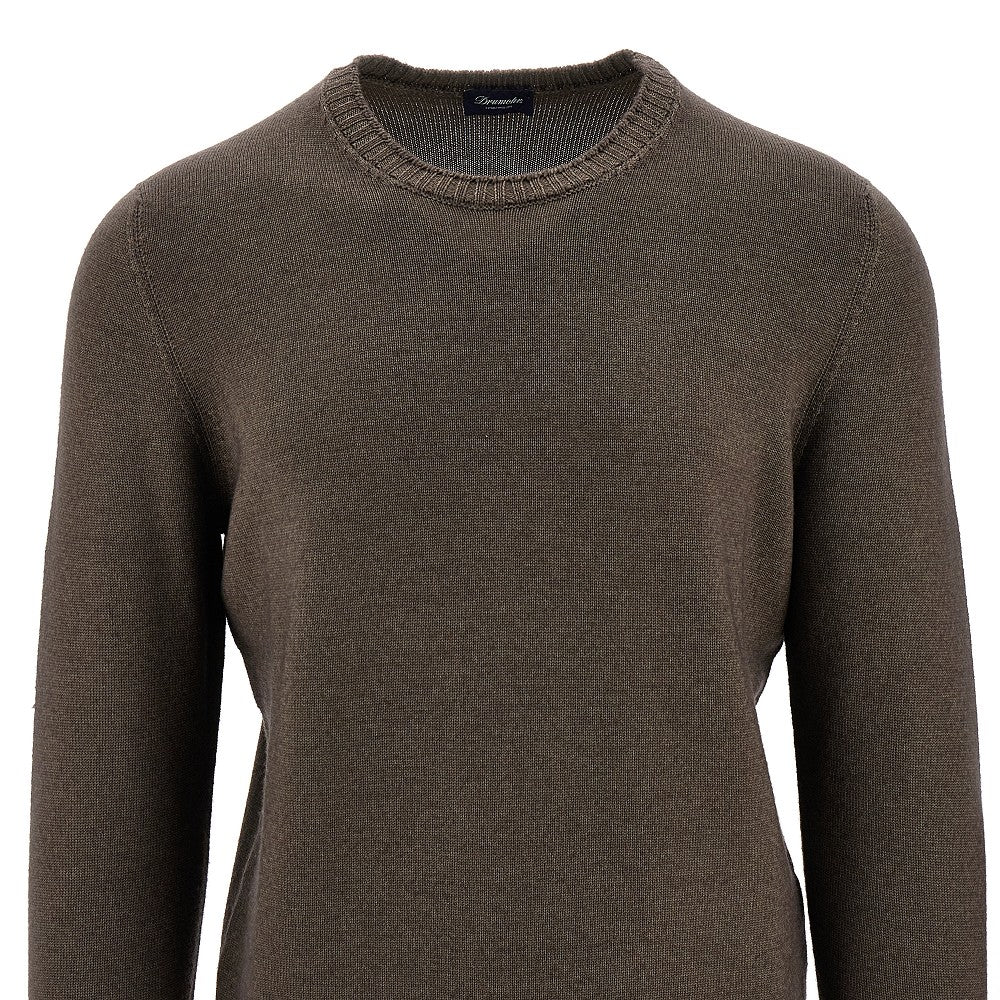 Pullover girocollo in lana Merino Extrafine