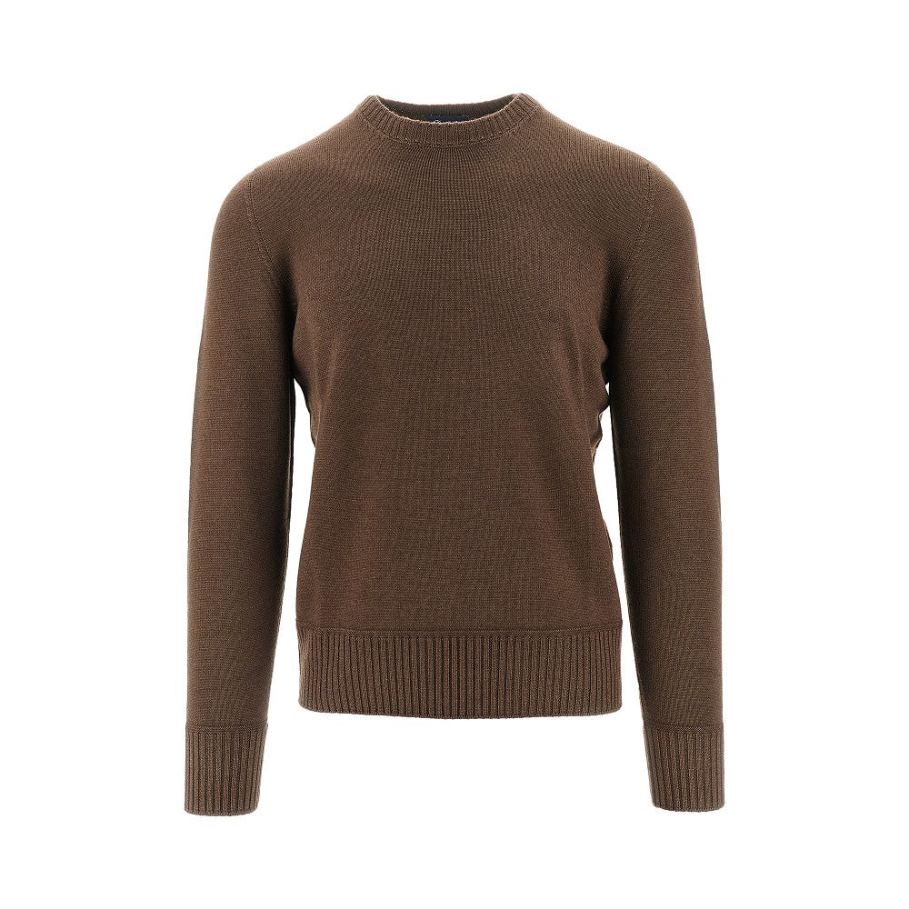 Pullover girocollo in lana Merino Extrafine