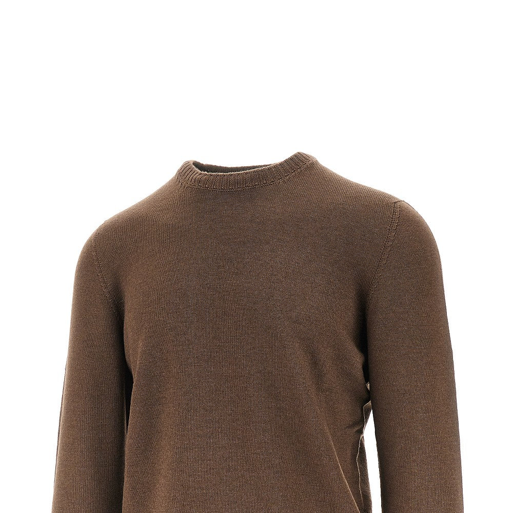Pullover girocollo in lana Merino Extrafine