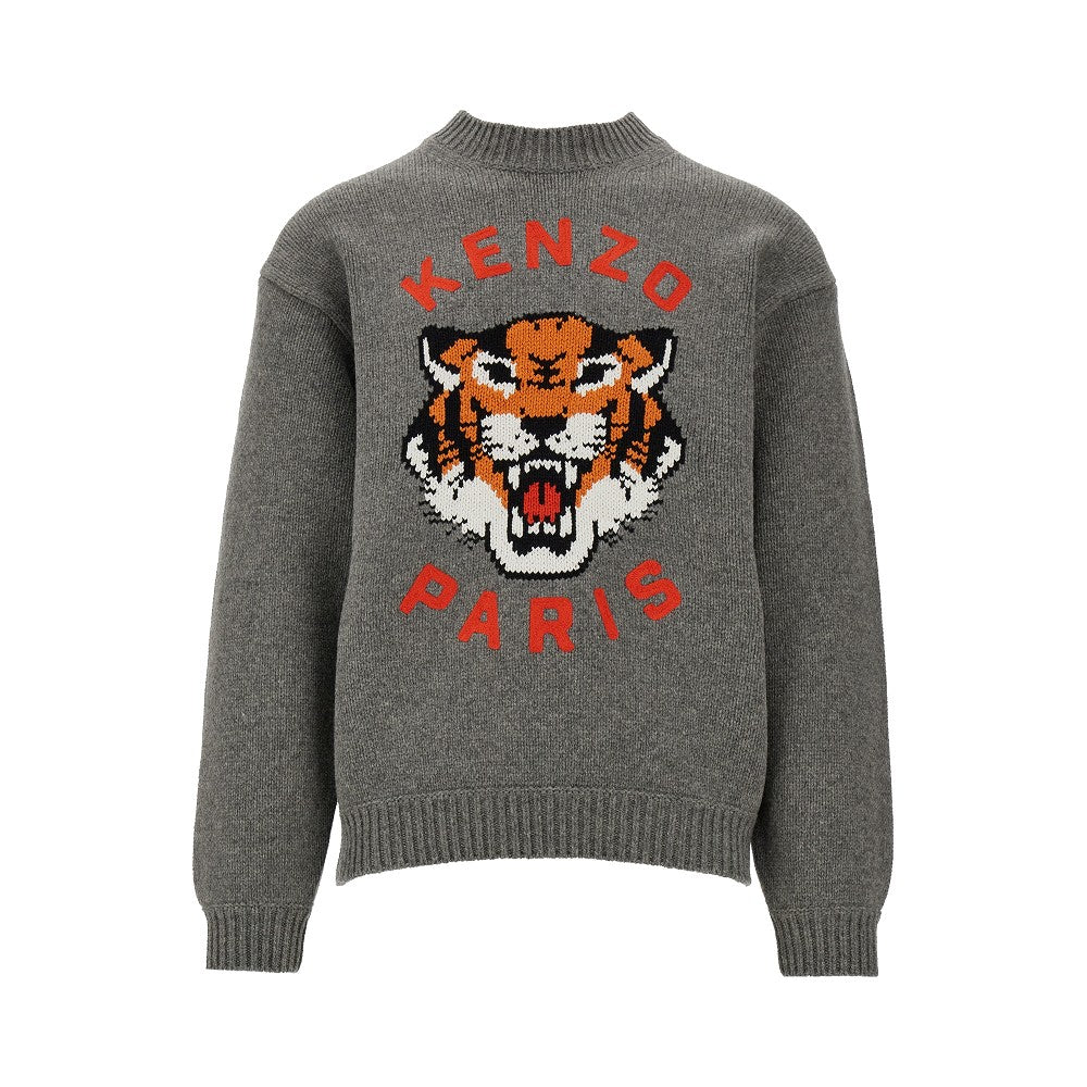 'Lucky Tiger' inlay sweater