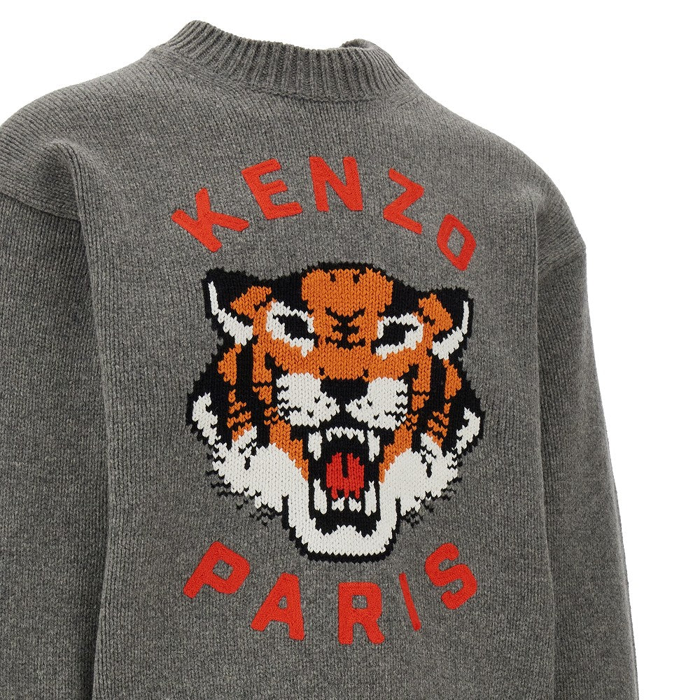 'Lucky Tiger' inlay sweater