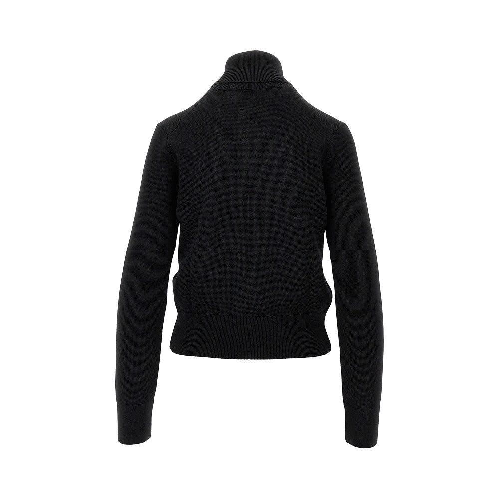 Ami de Coeur embroidery turtleneck sweater
