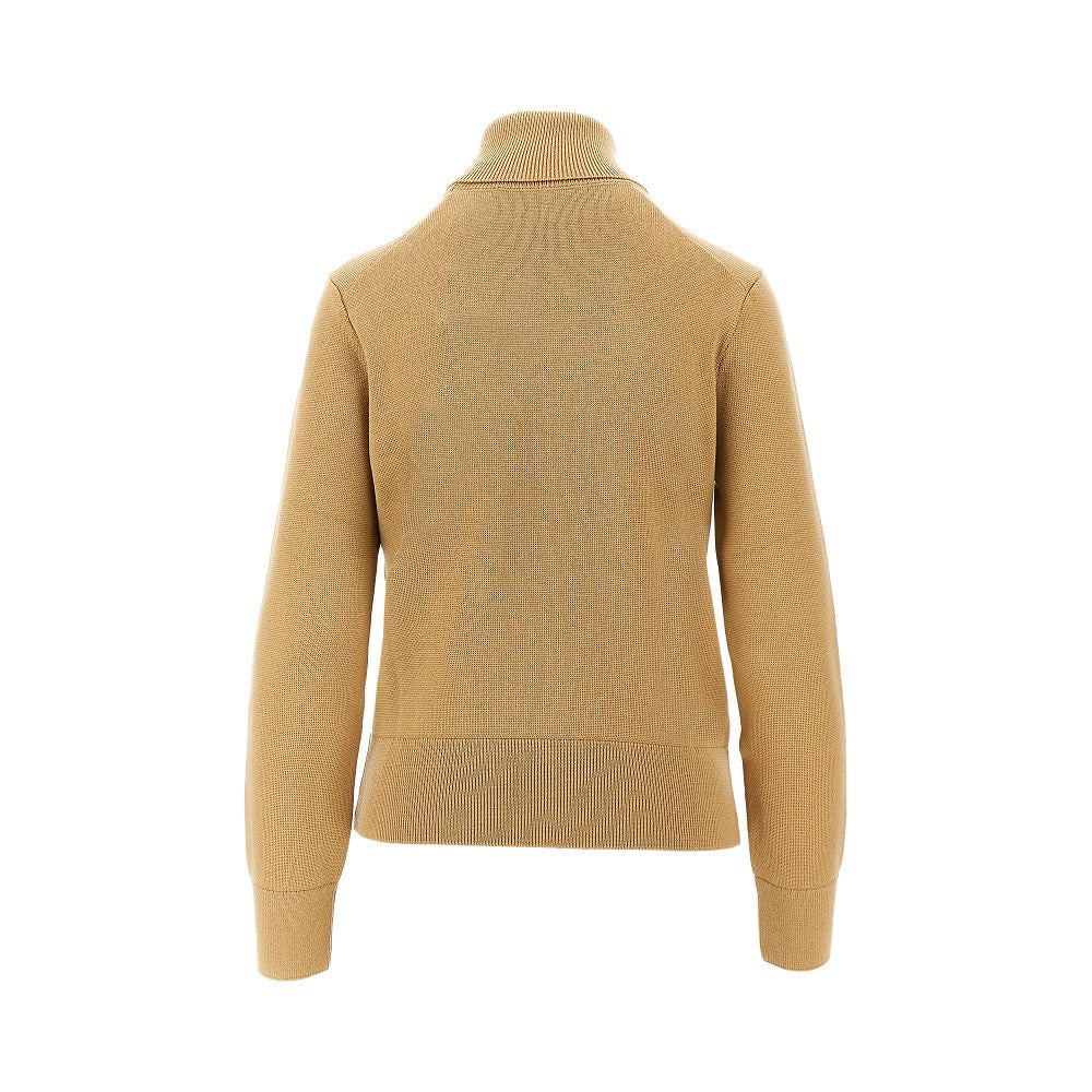 Ami de Coeur embroidery turtleneck sweater