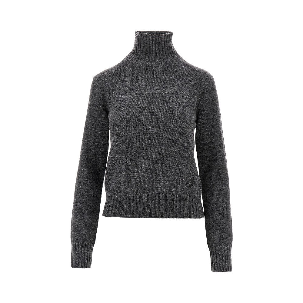 Cashmere standing collar sweater