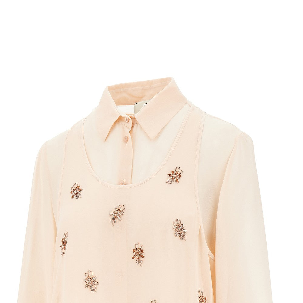 Silk georgette top and shirt
