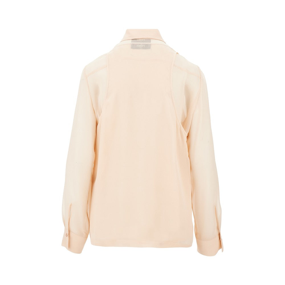 Silk georgette top and shirt
