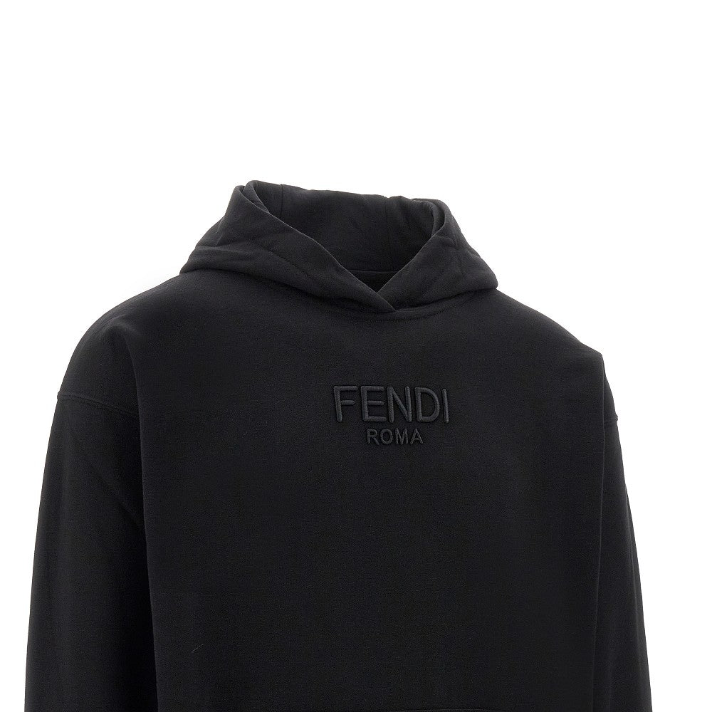 'FENDI ROMA' embroidery hoodie