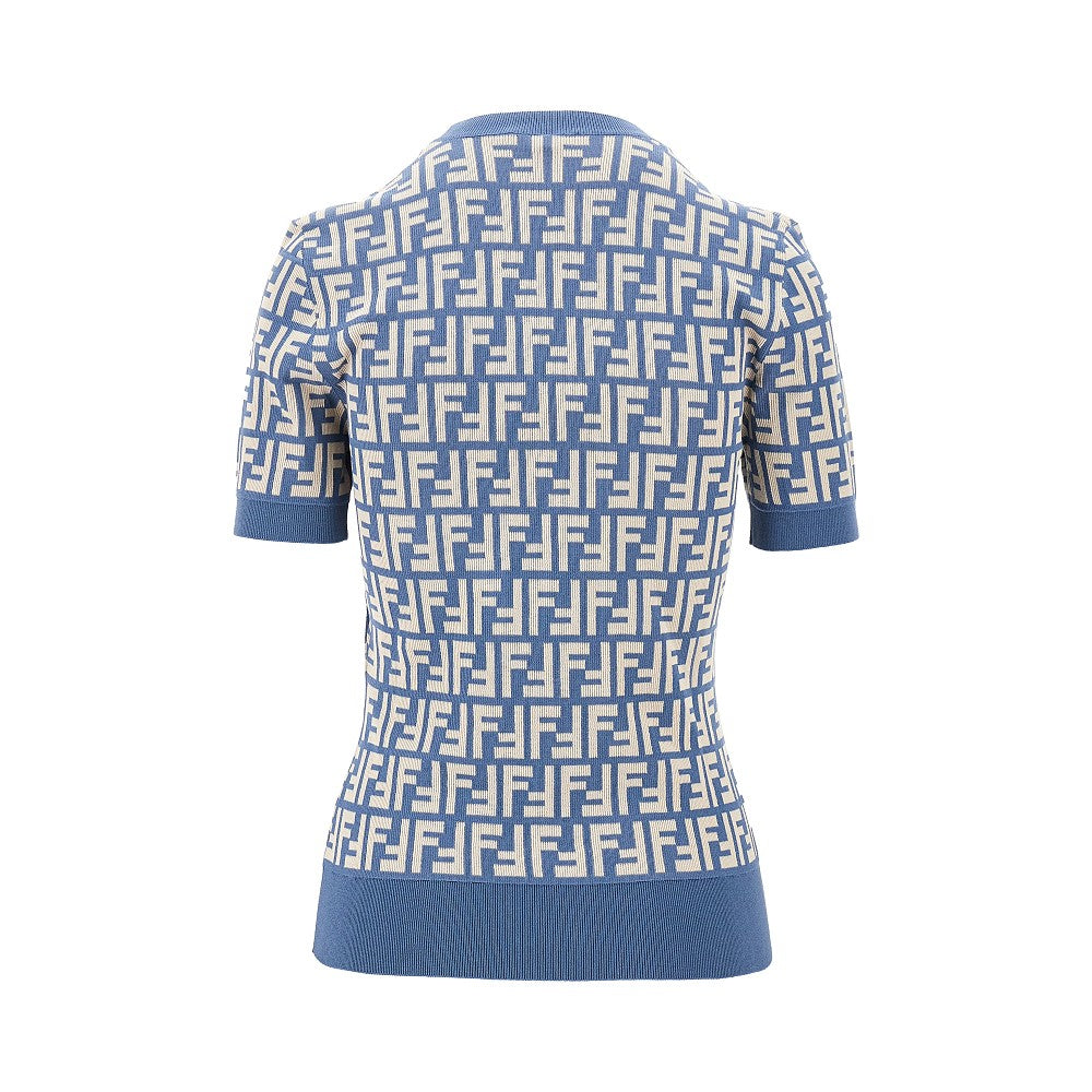 Top a manica corta in maglia FF