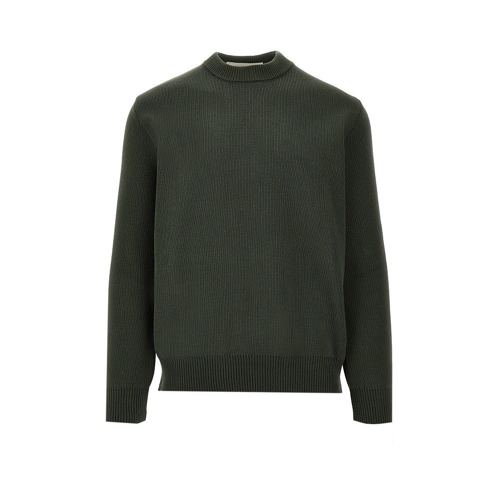 Pullover in misto cotone con patch 'Golden'