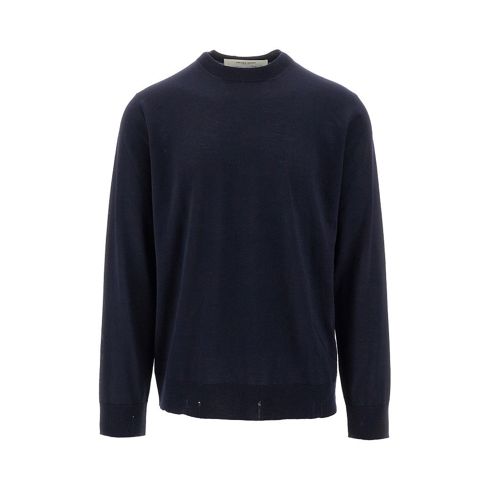 Merino wool crewneck sweater