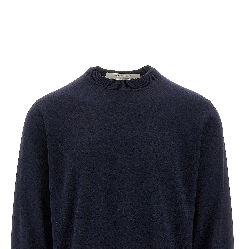 Merino wool crewneck sweater