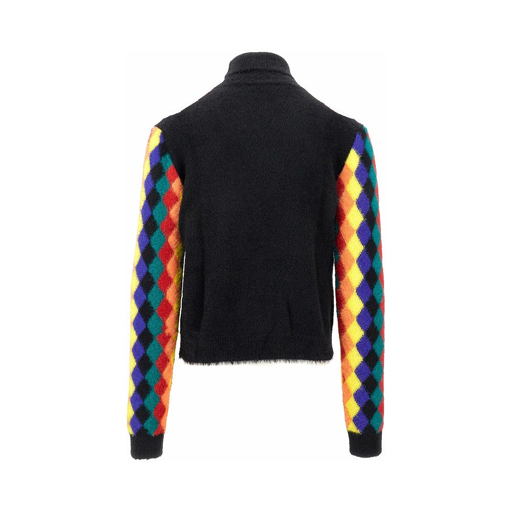 Pullover a rombi multicolore