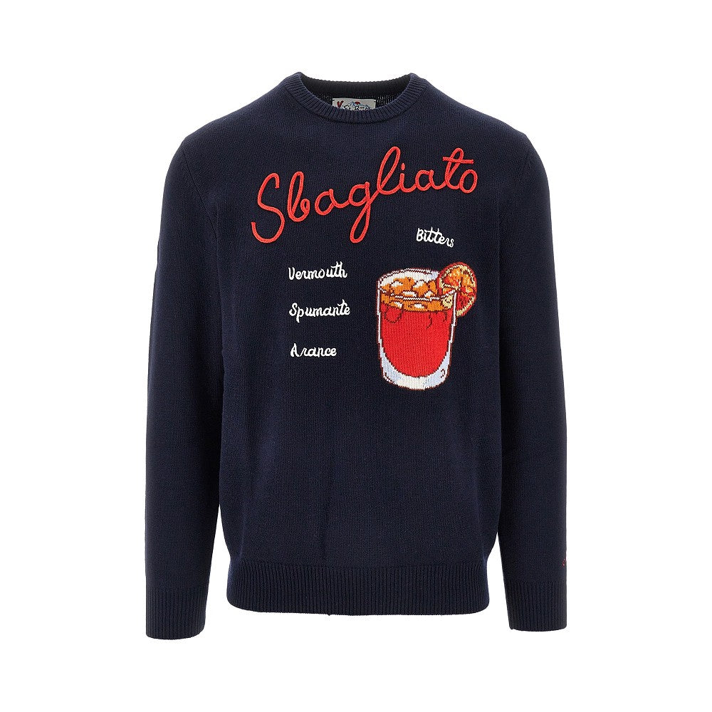 'Drink Sbagliato' cashmere-blend sweater