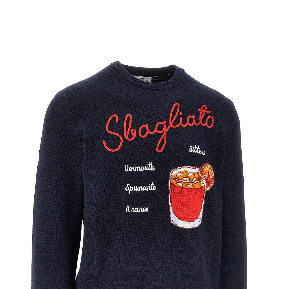 'Drink Sbagliato' cashmere-blend sweater