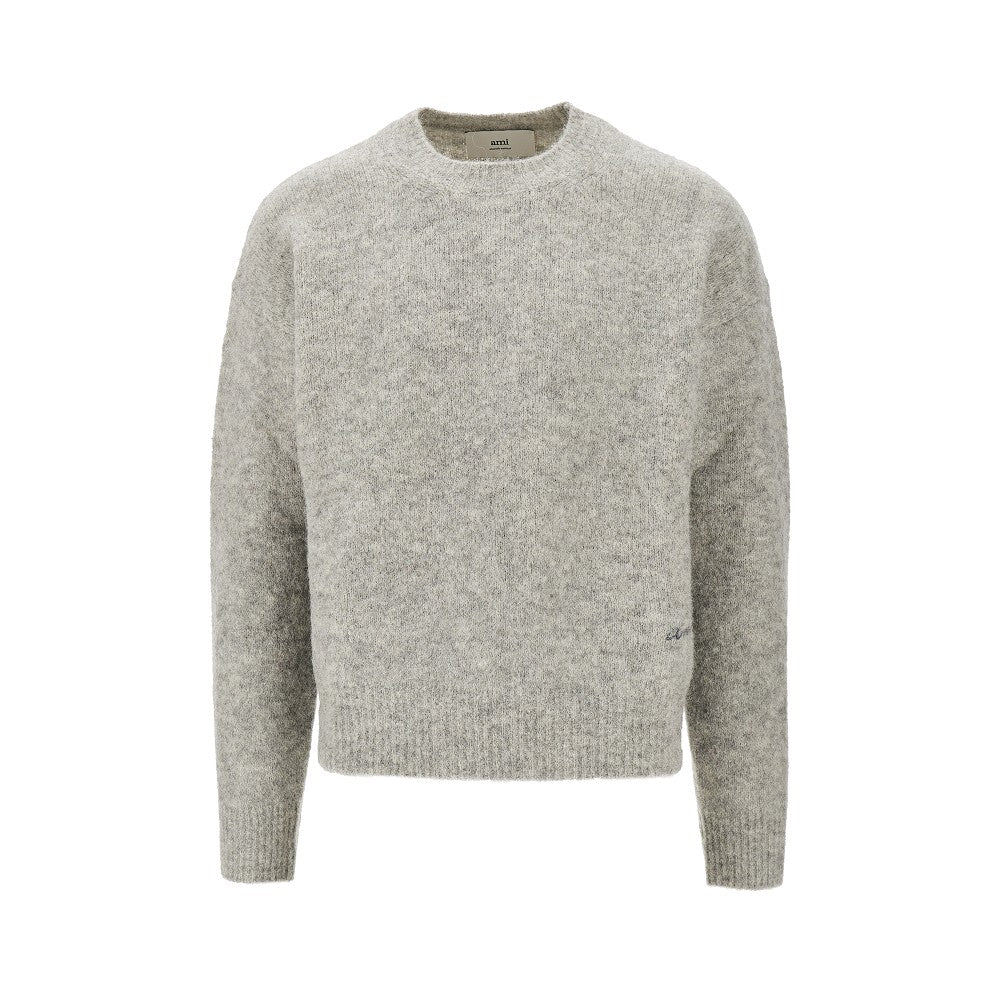 Alpaca-blend crewneck sweater
