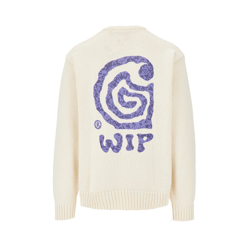 'Helix' cotton-blend sweater