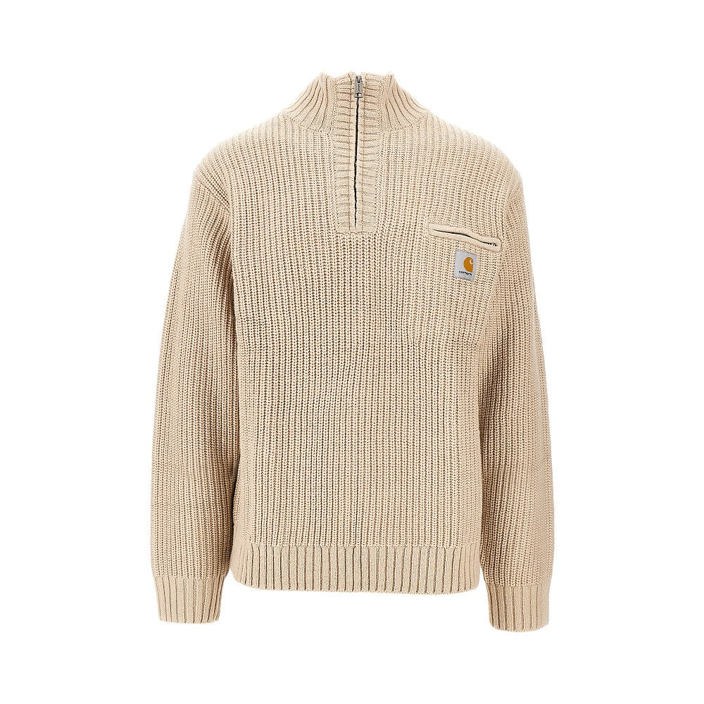 'Detroit' half-zip sweater