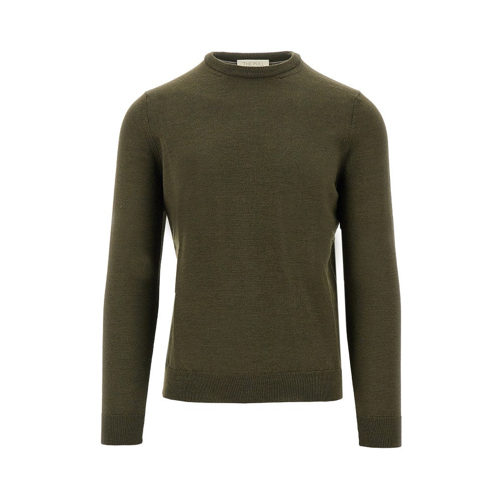 Merino wool crewneck sweater