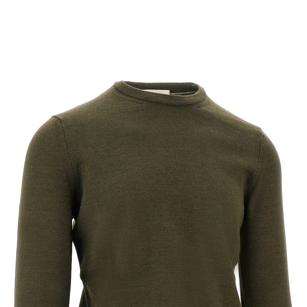 Merino wool crewneck sweater