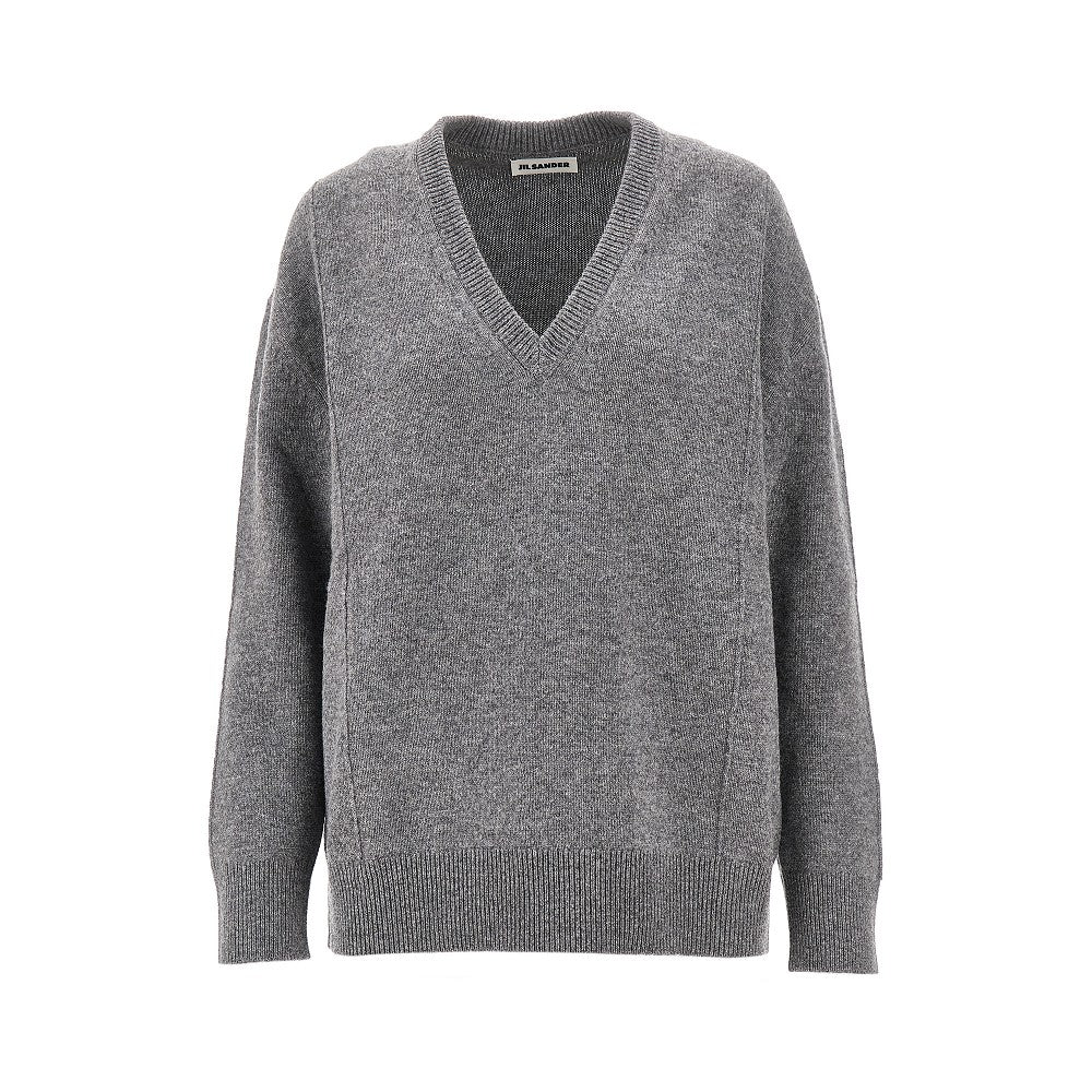 Cashmere-blend V-neck sweater