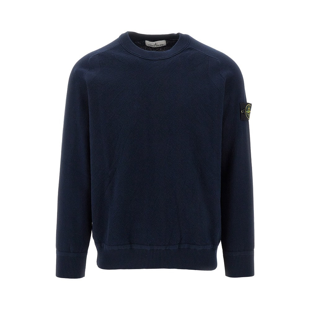 Pullover girocollo in cotone organico