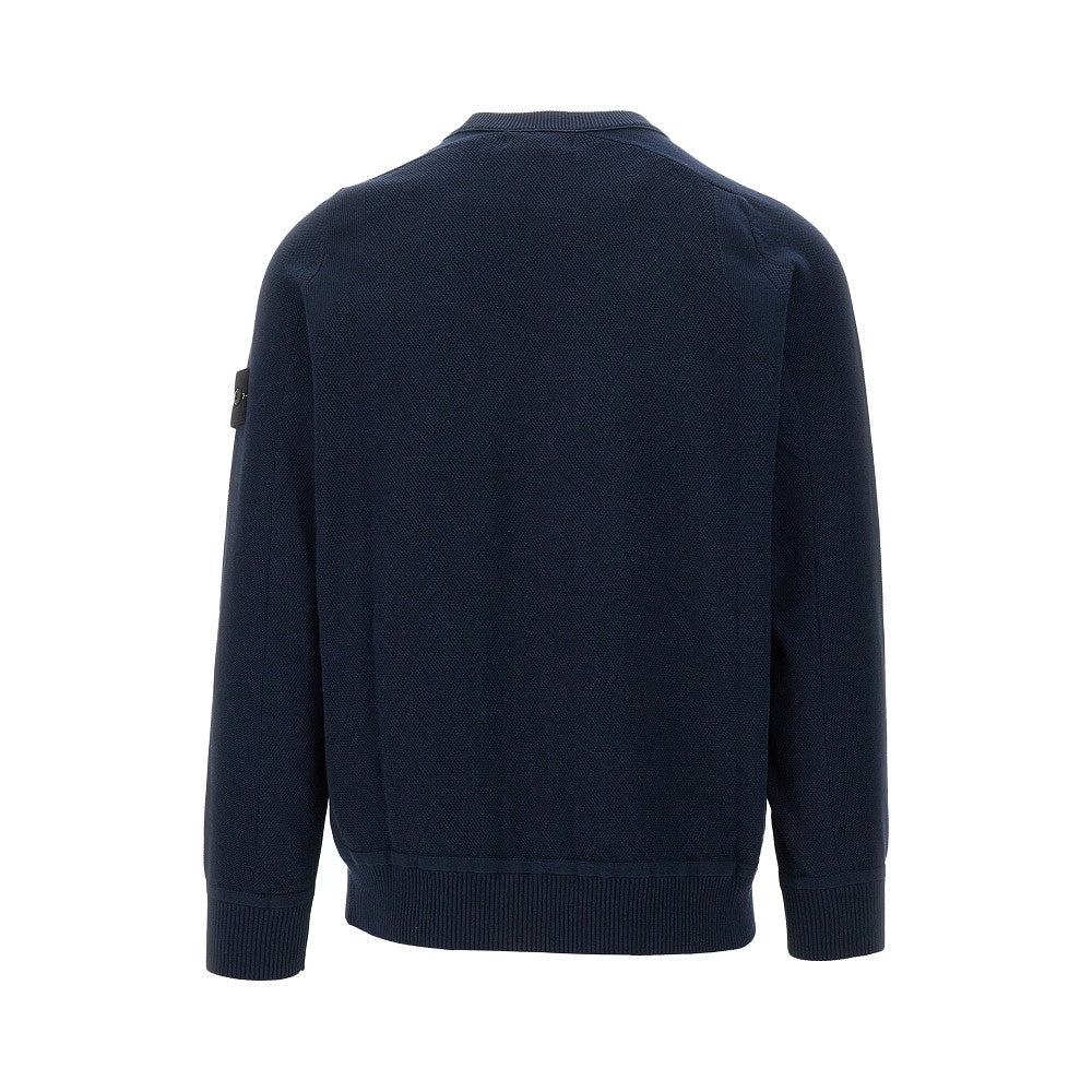 Pullover girocollo in cotone organico