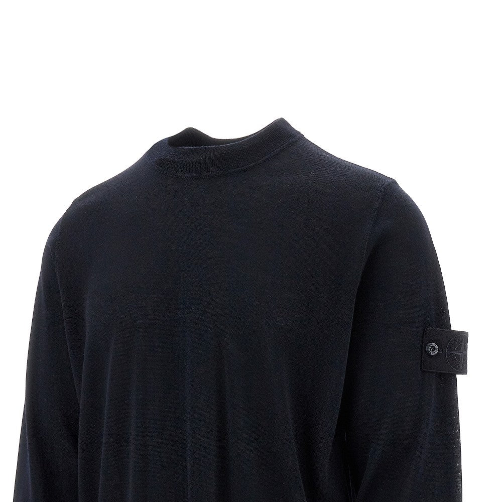 'Ghost' virgin wool crewneck sweater