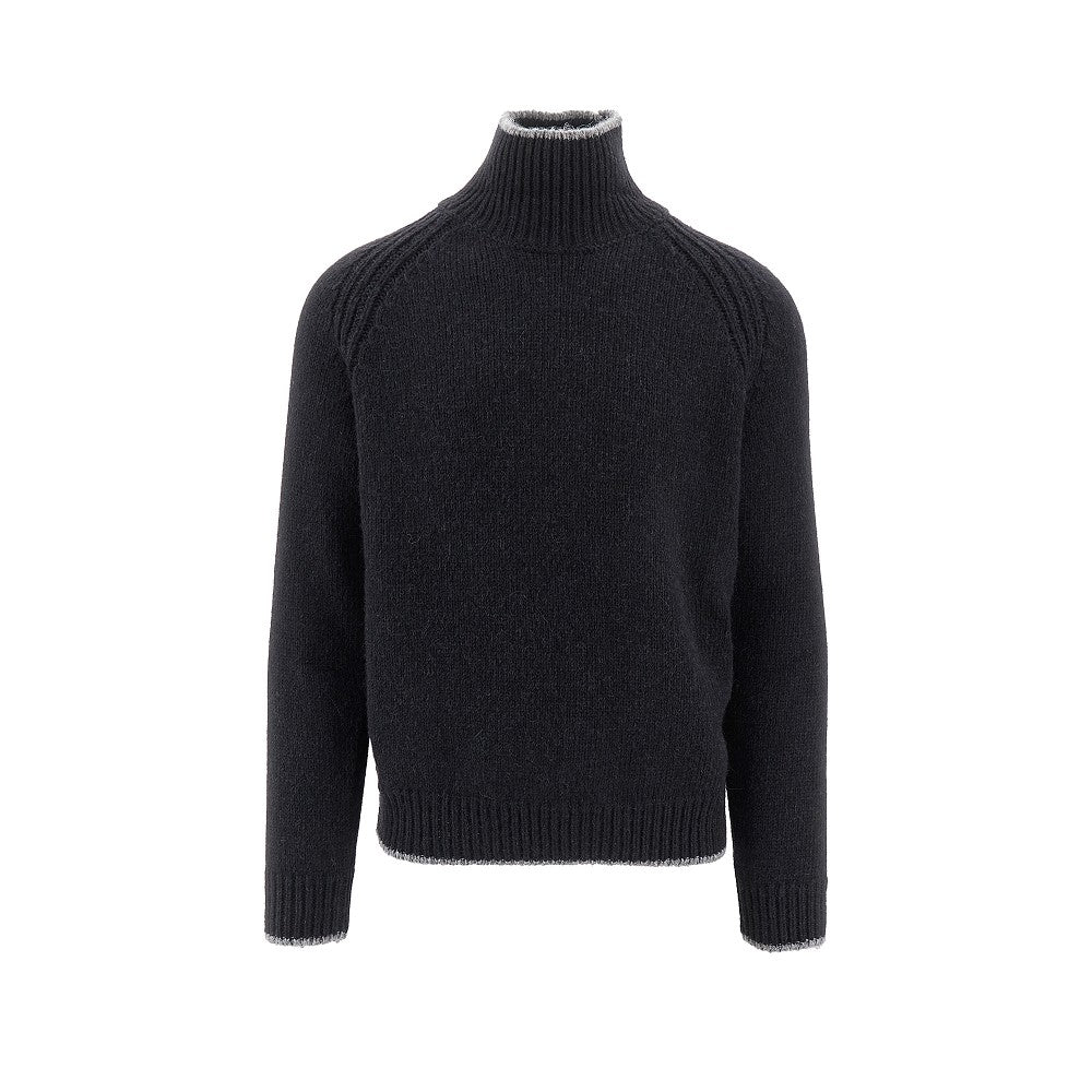 Alpaca-blend turtleneck sweater