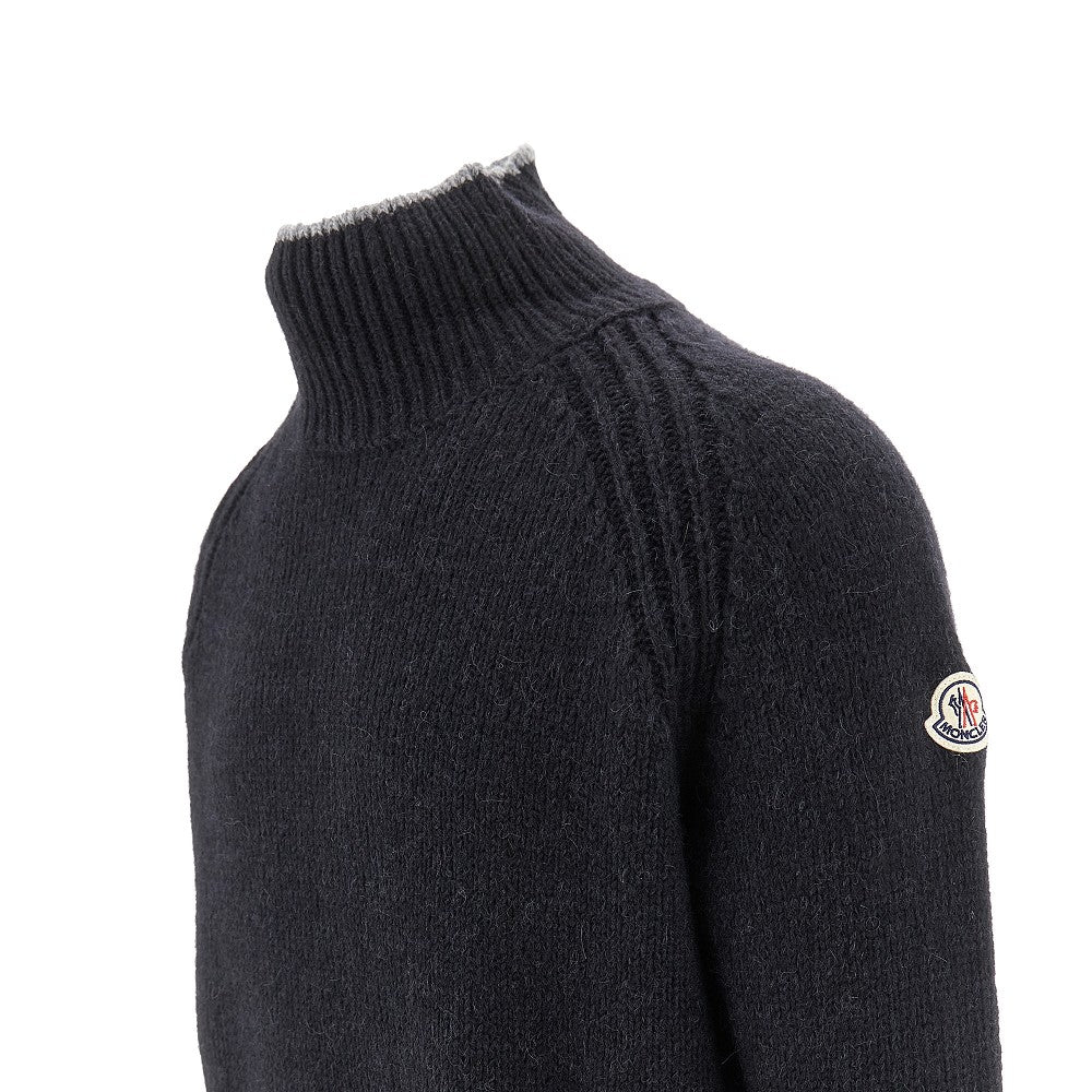 Alpaca-blend turtleneck sweater