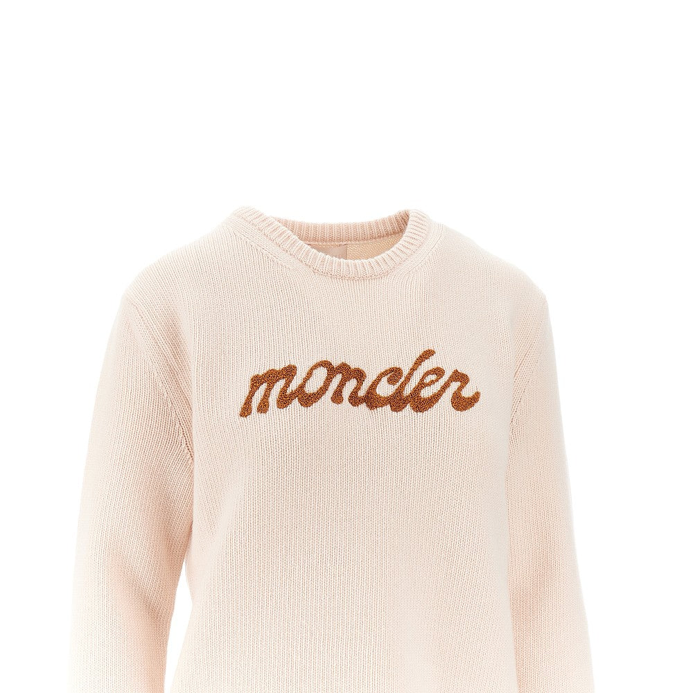 Wool and cashmere sweater with logo