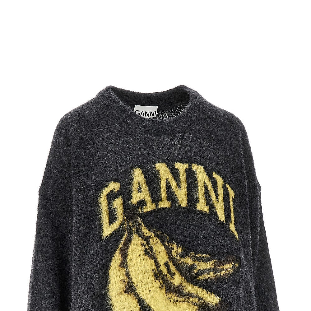 'Banana' alpaca-blend sweater