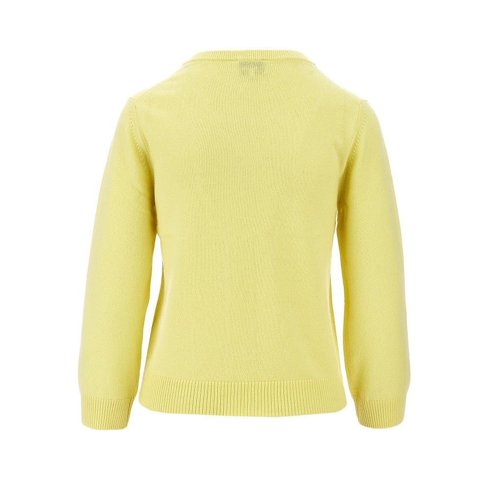 Cardigan in misto cachemire a rombi