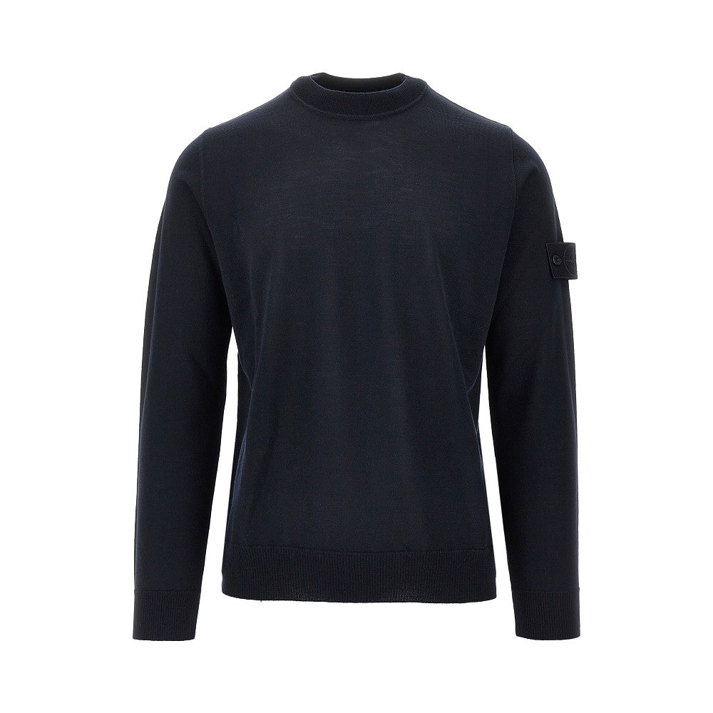 Pullover girocollo in lana 'Ghost'
