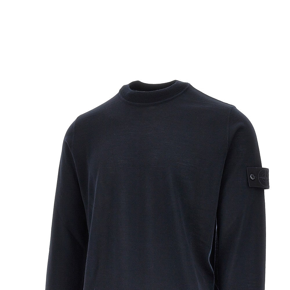 Pullover girocollo in lana 'Ghost'