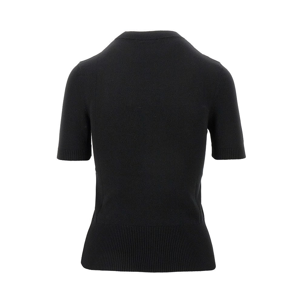 Pullover girocollo a manica corta