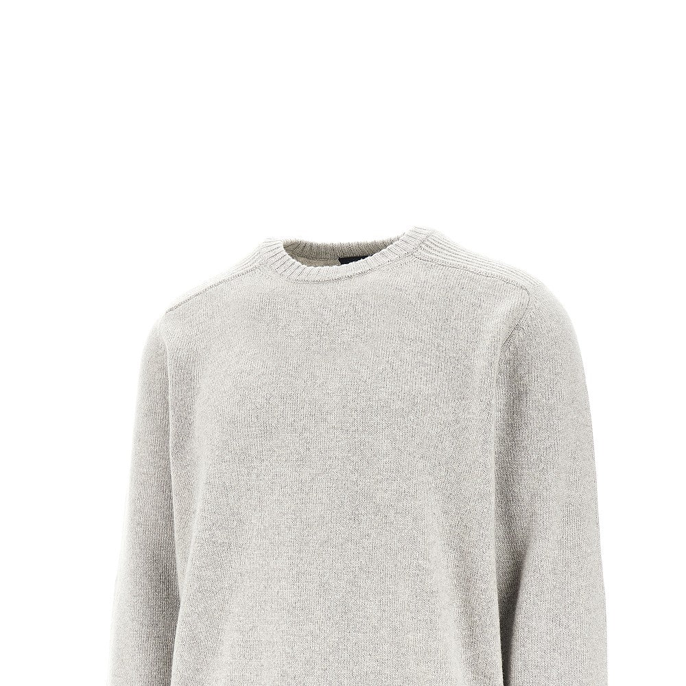 Pullover girocollo in cachemire coarsehair