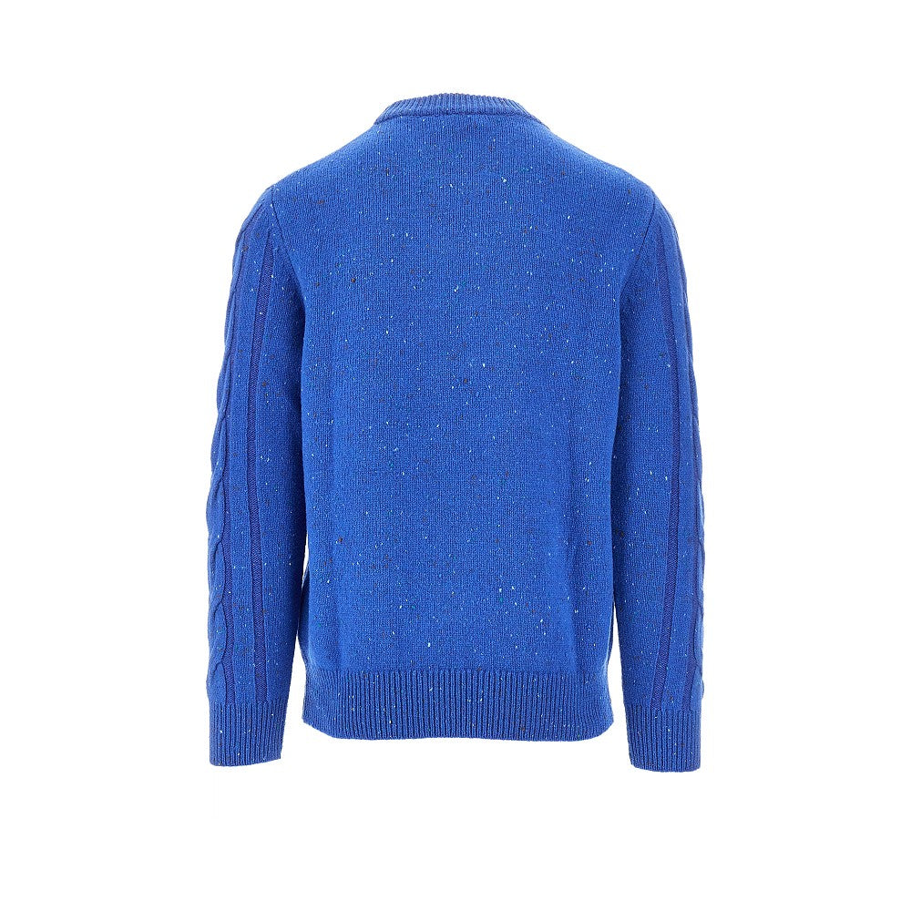 Mouliné cable knit sweater